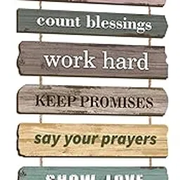 KAIRNE Inspirational Bible Quotes Wall Art,Bible Verse Wood Sign,Christian Wall Art,Motivational Phrase Wall Sign,Inspirational Words Plaque for Living Room,Positive Hanging Sign for Bedroom Decor-picture-12