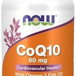 CoQ10 with Omega 3 Fish Oil 60 mg 120 Softgels image 1