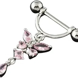 kacheeg Butterfly & Dragonfly Zircon Nipple Ring | Stainless Steel Body Piercing Jewelry for Women-picture-53