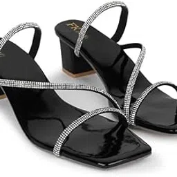 Women's Stylish Heels – Patent Leather T-Strap Party Sandals|FK_805_PEACH HEEL-Y1-P1-picture-41
