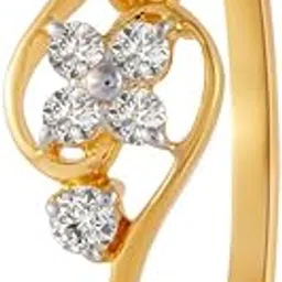 p.c. chandra jewellers 18 KT Yellow Gold and Diamond Ring for Women,11-picture-16