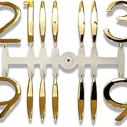 Epoxy Fusion 3D Glossy Numeric Letters for Clock Making | Large Plastic Numbers with Glossy Finish for Resin and Wall Clocks | Perfect for DIY Clock Projects (Set of 1, Big Gold)-picture-28