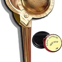 KADAM- Antique Handmade Traditional Black Iron Kajrota with Kajal for Baby, New Born Baby Product, Desi Kajrota, Traditional Karjota, Kajal Dabbi, Loha Kajrota, Up kajrota (Pack of 1) | Golden-picture-20