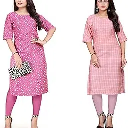 Women's Crepe Printed Straight Kurti Combo_HARESH_Parent_$5-picture-29