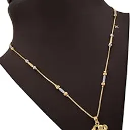 VE - Designer Dokiyu - Gold-Plated Chain Necklace with Crystal Pendant (VELK68/11)-picture-45