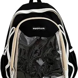 enakshi (label) Fashion Backpack Casual Cute for Teen Girls for Outdoor Street Black|Clothing, Shoes & Accessories-picture-32