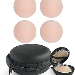always better look Silicone Nipple Covers with Travel Case, Reusable, Round, Beige, Piece 4-picture-33