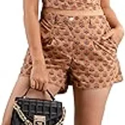 dmp export Women's Cottion Printed Classic Trendy Fashion Top and Shots 2 Piece Dress-picture-11