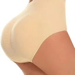 nirkosha Women's High Waist Padded Underwear, Body Shaping Butt Lifter Panty, Hip Enhancer Shorts, Black and Beige-picture-50