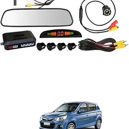 Lovmoto 4pcs Car Parking Sensor Car Rear View Reverse Camera with 4.3in Monitor HD Night Vision 170° Wide View Angel Vehicle Back up Camera Systems Comfortable with K-10 Al-to-picture-14