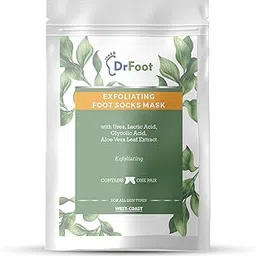 Dr Foot Exfoliating Foot Mask Sock with Urea, Lactic & Glycolic Acid and Aloe Vera-picture-20