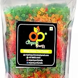 Organic Purify MIX TUTTI FRUTTI(MULTI COLOUR) CHERRIES 250GM Tutti Frutti for cake | Tuti Fruti | Cherries | Cherry | Fresh and Natural Cherries Cherry | Topping for Ice Cream Bread and Pastries | Mix Pack Cherry Fresh Fruits-picture-26