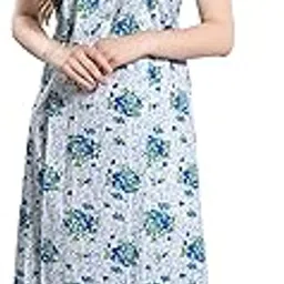 av2 Women's Cotton Printed� Maxi Nighty-picture-13
