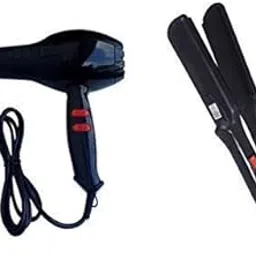 Celebrino Combo of 1500W Hair Dryer and Hair Straightener Pressing Machine (Black)-picture-24