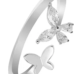 zavya 925 Sterling Silver Butterfly Ring | Gift for Women & Girls | With Certificate of Authenticity and 925 Hallmark image 1