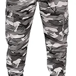Men's Jogger Pants, Camouflage Print, Cotton Blend, Relaxed Fit, Elastic Waist, Side Pockets, Casual Wear-image-68