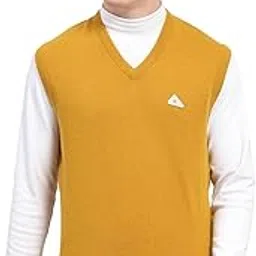 monte carlo Men Wool Solid V Neck Sleeveless Sweater_1240116SL-2682-picture-56