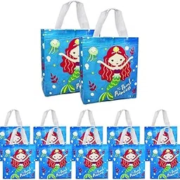 FunBlast Multi-Purpose Reusable Hand Carry Bag - Mermaid Gifting Bags for Return Gifts, Non-Woven Carry Bags, Birthday Gifting Bags for Return Gifts (12)-image-15