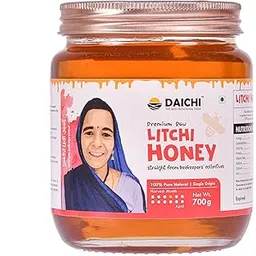 Daichi Litchi Honey - 100% Raw & Unprocessed, Straight from beekeepers, Cruelty-free, No Sugar or Additives (700gm Pack of 1)-image-33