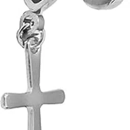 sullery Christmus Gift Jesus Cross Trending Stainless Steel Stud Earring-picture-53