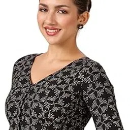 studio shringaar Women's Cotton Printed Stretchable (Smocked) Readymade Saree Blouse-picture-27