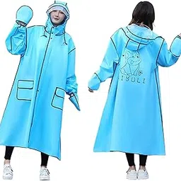 augen Waterproof Rain Coat Hooded Universal Outdoor Water Resistant Rainwear Suit for Men Women Boys & Girls-picture-44
