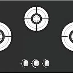 Hindware Toughened Tempered Glass Mild Steel(Powder Coated) KA Hob Ella 3B 75 Cm, Black-picture-36