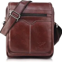 bellira Men's Casual Shoulder Bag, Synthetic Leather Cross Body Bags with Ipad Compartment and Adjustable Shoulder Strap-picture-53
