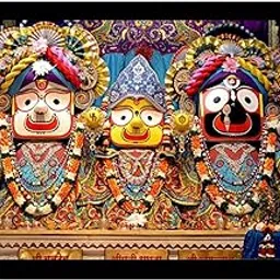 DivaFrames Jagannath Photo with Frame, Home & Temple Decoration, Jagannath Balabhadra Subhadra Wall Art, Hindu God Painting, Living Room, Gift-picture-23
