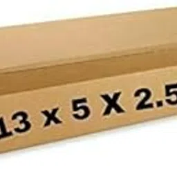 BOTAD® 3 Ply Plain Corrugated Golden Shipping/Gift Packaging Boxes 13 x 5 x 2.5 Inches (50)-image-5