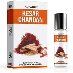 Kesar Chandan Roll-on Attar, 6ml, Alcohol-free Concentrated Perfume Oil, Unisex, Long-lasting Oriental Fragrance-picture-39