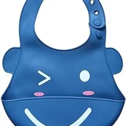 Babyhood Silicone Baby Bib for Feeding & Weaning Babies & Toddlers, Waterproof, Washable & Reusable, Non Messy Easy Cleaning, No Bad Odour, Adjustable Neckline with Buttons-picture-13