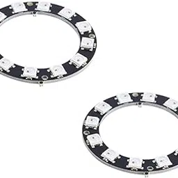 xcluma WS2812 5050 12-Bit RGB LED Ring, outer dia 50mm inner 35 mm (Pack of 2)-picture-10