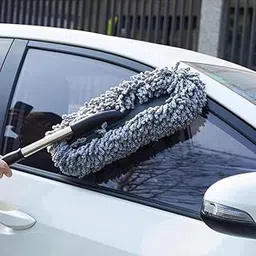 Generic Duster Car Wash | Car Cleaning Accessories | Microfibre | Brushes | White | Compact Size | Reusable-picture-12