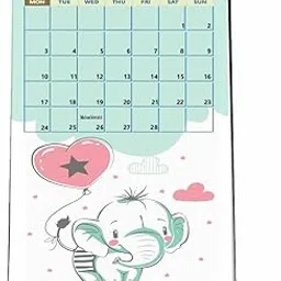 AccuPrints Cute Rabbit Desk Calendar 2025 (4x8) inch 12 Pages Calendar and Planner-picture-53