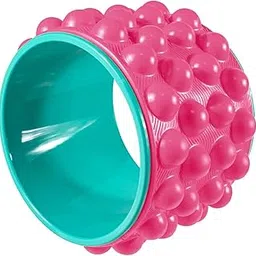 THE STYLE SUTRA Yoga Wheel Strong Load Bearing Yoga Roller for Improving Flexibility Pink-image-57