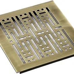 Nixnine Aluminium Ventilation Jali & Kitchen Jali Ventilator Grill (Bass Antique, 125mm X125mm x 2mm) (5x5 Inch) Pack of 2-picture-63