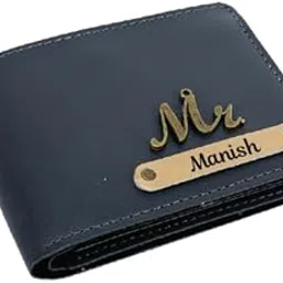 tera mera gift Personalized PU Leather Wallet for Men with Name & Charm | Customized Wallet with Card, Cash & ID Slots | Stylish Gift for Husband Brother Father Boyfriend Multiple Colors Available-picture-52