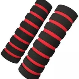 CALANDIS® 2x2Pcs Bike Handlebar Grips Shock Absorption Universal Anti Slip Bicycle Grips Red | Handlebar Grips Tape & Pads | Bicycle Components & Parts-image-70