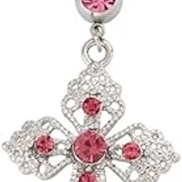 kacheeg Belly Button Ring | Stainless Steel Curved Body Piercing Jewelry for Women & Girls-picture-53