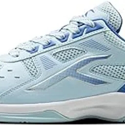 hundred Raze Badminton Shoes (Non Marking) | Also Perfect for Squash, Table Tennis, & Indoor Sports | Lightweight & Durable | X-Cushion, Active Grip Sole (Lt Blue/Blue ; 4 UK) image 1