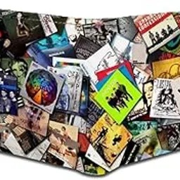 Canvas Wallet for Men,Boys.6 Card Holder Wallet Black,Genuine Leather Stylish bi-fold Canvas Printed Designer Multicolor Genuine Leather Wallet and Purse Card Holder-image-83