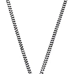 digital dress room Long Silver Mangalsutra Designs Oxidised Brass Silver Plated AD Tortoise Pendant (25 Inches)-picture-31