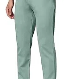 mehrang Men's Slim Fit Formal Trousers, Black, Regular Waist with Side Pockets (in, Numeric, 32, Regular, English Green)-picture-39