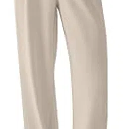 aahwan Solid High Waist Straight Korean Loose Pleated Semi Elastic Trouser & Pant for Women's & Girl's-picture-22