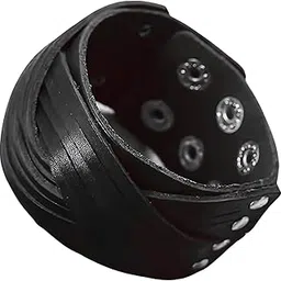 the men thing TWISTBOUND BLACK - Genuine Braided Leather Bracelet Set for Men & Boys (8 inch)-picture-31