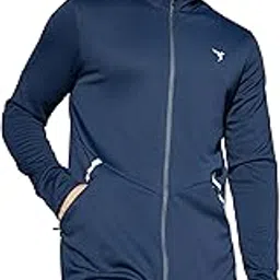 technosport Men Slim Fit Solid Mock Neck Sports Jacket with Elasto Plus, SPF50+ for Sports and Regular Use-picture-56