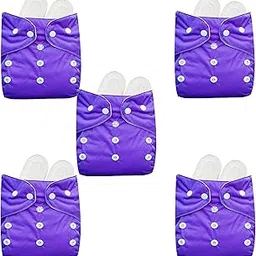 Kritiu Baby Cloth Diapers 0 To 3 Years | Side Leakage Proof Washable Reusable Diaper For 5 Diaper White Black Insert Pad New Born Baby (Pack Of 15) (Blue)-picture-20