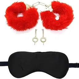 Vintageware® Heavy Duty Carbon Steel Toy Handcuff Hathkadi with 2 Keys for Theatre, Role Play, Movie, Drama Or Stage Performance Adjustable with Sleep Eye Mask-picture-17