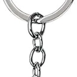 ak store Alphabet Letter Metal Keychains for Car Bike Men Women Keyrings, Silver-picture-56